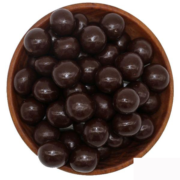 Økologiske hasselnødder overtrukket med  70% belgisk chokolade.